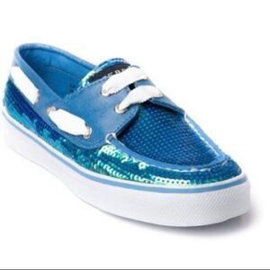 NWOB Sperry Topsider Blue Sequin Shoes